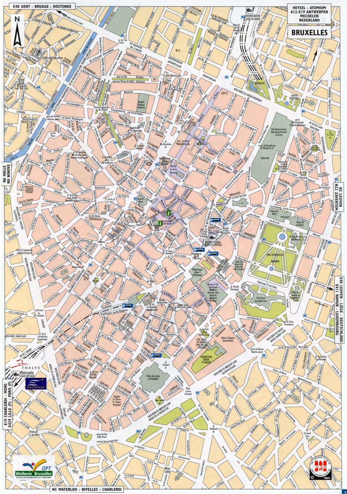 Mappa delle strade di Bruxelles