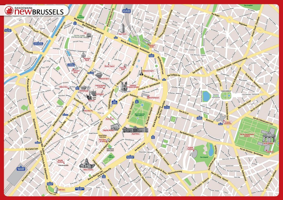 Mappa di Bruxelles